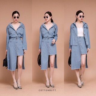 NEW!!! Denim set เสื้อยีนส์ทรงแจ้คเกค