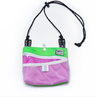 SECRET SEALING BAG RIPSTOP MUSETTE PURPLE/GREEN - กระเป๋าพอกเก็ต