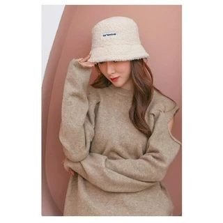 *พร้อมส่งในไทย* หมวกบักเก็ต ขนฟู เฟอร์เทียม สีพื้น bucket Ins สไตล์เกาหลี ปรับขนาดได้ M2