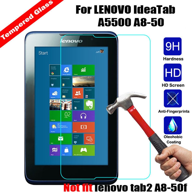 ป้องกันหน้าจอสําหรับ Lenovo A8-50 A5500 8.0 แท็บเล็ตกระจกนิรภัยโล่ฟิล์มป้องกัน