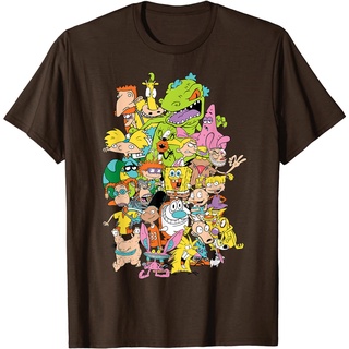 เสื้อยืด พิมพ์ลาย Nickelodeon Complete Nick 90s สําหรับผู้ชาย