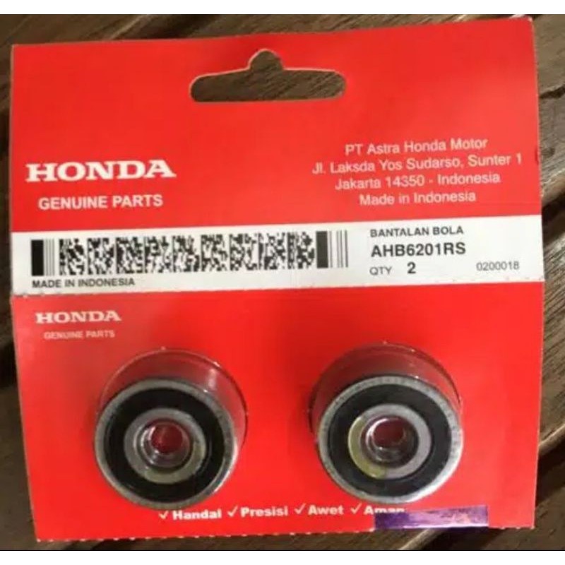 AHB6201RS 6201 BEARING LAKER LAHER SET 2 ชิ้น KARISMA REVO SUPRA X 125 VARIO - AHB6201RS