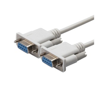 สายRs232 DB9F to DB9F หญิง 9 ขาหญิง DB9 ขั้วต่อ Serial Null Modem Cable RS232 to RS-232 สาย 9Pin สายเคเบิลอะแดปเตอร์ F/F