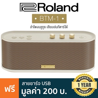 Roland® BTM-1 ลำโพง Bluetooth 2in1 เป็นได้ทั้ง ลำโพงบลูทูธ และ แอมป์กีตาร์ 8 วัตต์ ลำโพงสเตอริโอ เสียบหูฟังได้ ต่อบลูทูธ