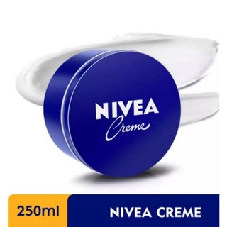 Nivea cream(นีเวีย ครีม) ครีมบำรุงผิวสูตรเข้มข้น 250 มล. ตลับน้ำเงิน(ผลิตปี 2023)