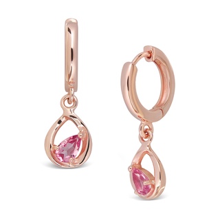 Mizuchol ต่างหู A Drop Of Rose’ Earrings พลอย Pink Tourmaline