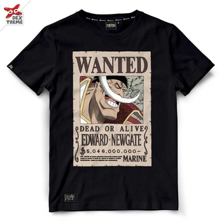 Dextreme เสื้อวันพีซ (DOP-1380) ลาย Wanted เอ็ดเวิร์ด นิวเกต Edward Newgate  มี สีกรม และ สีดำ