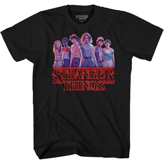 T-shirt  เสื้อยืด พิมพ์ลายโลโก้ Stranger Things Group Cast Eleven สําหรับผู้ใหญ่S-5XL