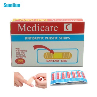 พลาสเตอร์ยา ปิดแผล Medicare จำนวน 100 แผ่น มีตัวยา Acrinol