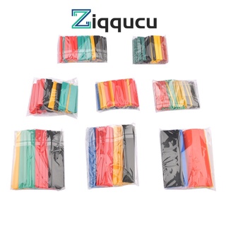 Ziqqucu ชุดท่อหดความร้อน อัตราส่วนสายไฟ 2:1 พร้อมกล่อง 8 ขนาด 5 สี 328 ชิ้น