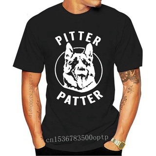 เสื้อยืด ผ้าฝ้าย พิมพ์ลายตัวอักษร Pitter Patter แฟชั่นสําหรับชาย และหญิง