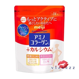 (มีวิธีดูแท้ปลอมค่ะ) Meiji Amino Collagen / Collagen Premium / Plus Calcium / NMN เมจิคอลลาเจน รุ่นใหม่ซองซิป