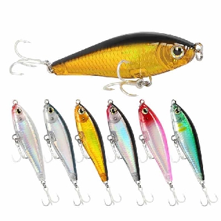 รอกตีเหยื่อปลอม เหยื่อตกปลานิล เหยื่อปลอมตกปลา เหยื่อปลา Top Water Lure เหยื่อปลอม เหยื่อตกปลา เหยื่อตกปลาช่อน Minnow Lure เหยือตกปลา 7.8g/70mm Whopper Plopper Popper อุปกรณ์ตกปลา ตะขอ ตกปลา