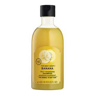 THE BODY SHOP BANANA TRULY NOURISHING SHAMPOO 400 ml บานาน่า ทรูลี่ นอริชชิง แชมพู 400 มล. แชมพู ครีมนวดผม ผลิตภัณฑ์ดูแล