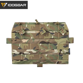 Idogear กระเป๋ายุทธวิธี MOLLE Panel TRI Pouch สําหรับ AVS JPC2.0 ถอดออกได้ ด้านหน้า ฝาพับ สามชั้น นิตยสาร กระเป๋าเสื้อกั๊ก แผงด้านหน้า 3579