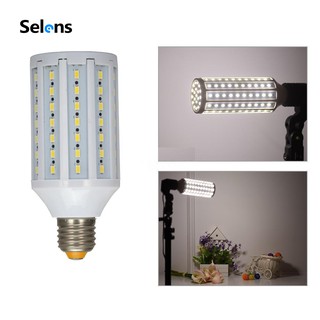 Selens 5500 K หลอดไฟวิดีโอ E 27 Led 220 V 20 W อัลตร้าสดใส