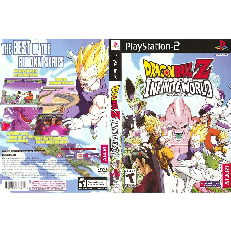 Dragon Ball Z Infinite World [ps2 Us Dvd5 1 Disc] Shopee Thailand