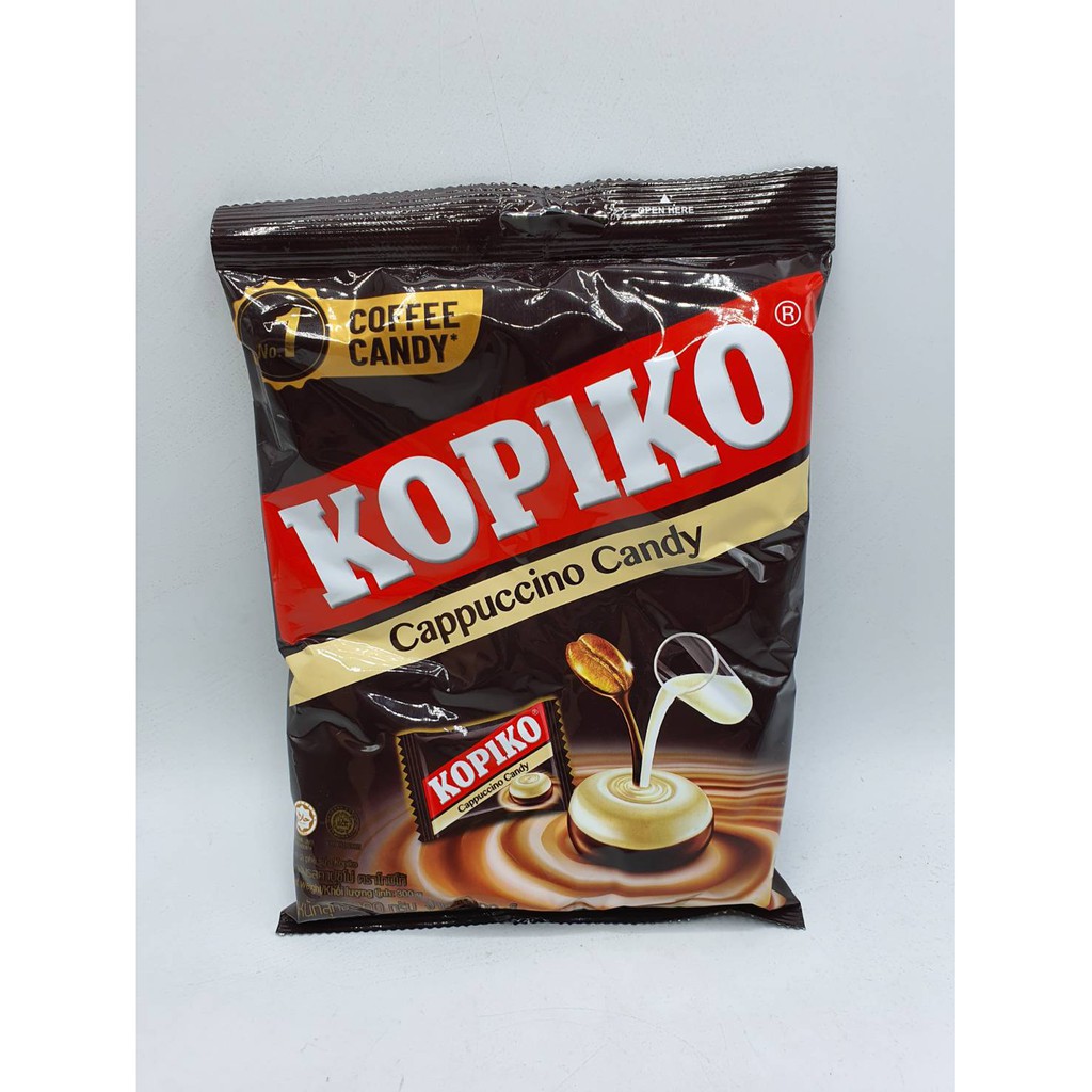 kopiko cappuccino candy 100 candy ลูกอม โกปิโก้ คาปูชิโน่ 100 เม็ด แบบ 300 กรัม ลูกอมรสกาแฟ ลูกอม