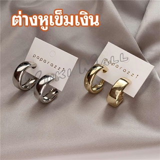 Yuki ต่างหู s925  ตุ้มหู เครื่องประดับ ต่างหูโลหะชุบ silver needle earrings