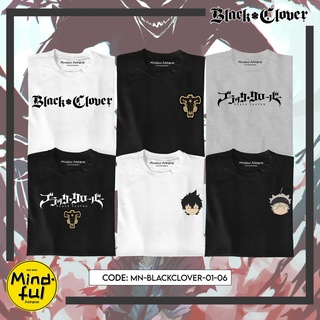 BLACK CLOVER ANIME MINI GRAPHIC TEES PRINTS | MINDFUL APPAREL T-SHIRTSเสื้อยืด