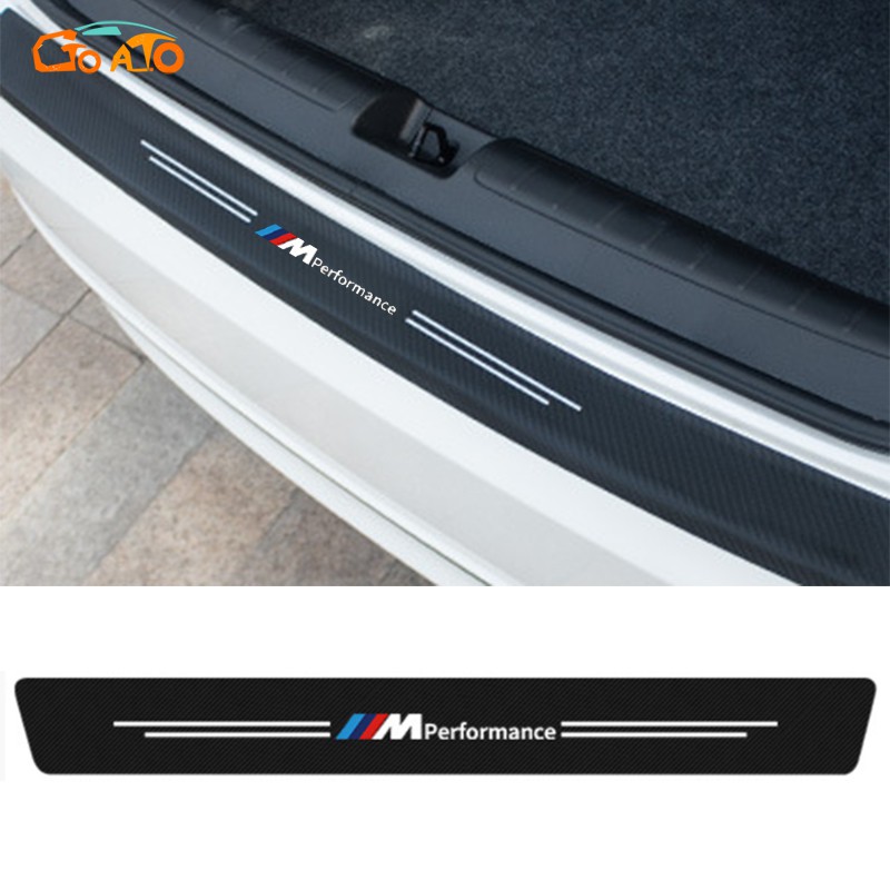 GTIOATO BMW M คาร์บอนไฟเบอร์ สติกเกอร์ท้ายรถ Carbon Fiber กันรอยท้ายรถ กันรอยกันชนหลัง สติ๊กเกอร์ติด