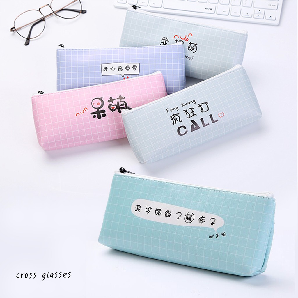 กระเป๋าดินสอ เอนกประสงค์ collection5-6 ผลิตจากวัสดุ PU คุณภาพดี  (พร้อมส่งในไทย ถึงเร็วทันใจ)