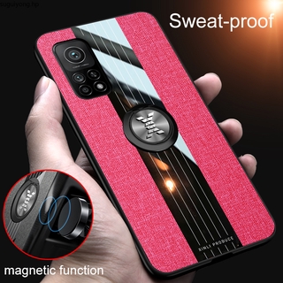 Xiaomi Mi 10T Pro 5G เคสแข็ง ไฮบริด กันกระแทก ผ้าประกบ สีรถ แหวนแม่เหล็ก ฝาหลัง เคสโทรศัพท์