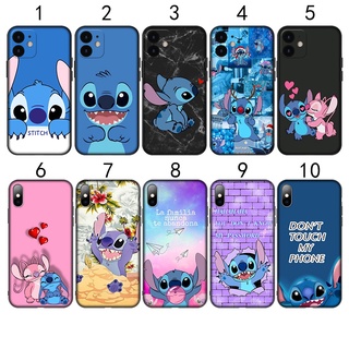 เคสซิลิโคนนิ่ม ลาย Stitch D64 สําหรับ iPhone 11 Max XR SE 2020