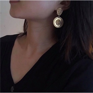 Gold Lion Earrings