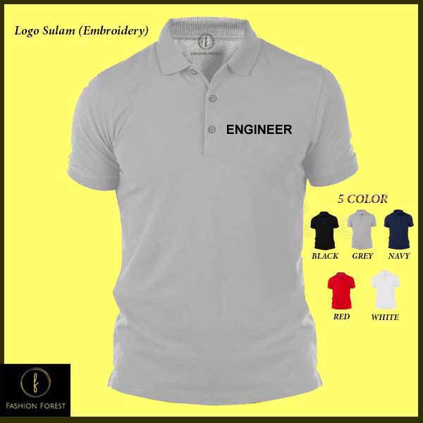 Engineer Sulam บริษัทองค์กรเย็บปักถักร้อยกิจกรรมฟังก์ชั่นกลุ่ม Baju เสื้อโปโลเสื้อยืดเสื้อ NADNAD