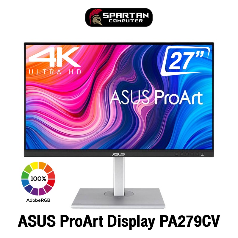 ASUS ProArt Display PA279CV Professional Monitor 27" 4K UHD (3840x2160) sRGB 100%  IPS 60Hz 5ms จอคอมพิวเตอร์