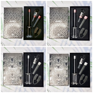 Premium Wine Accessories Set 4 Pieces ชุดเปิดขวดไวน์ อุปกรณ์เปิดขวดไวน์ Wine Opener Set, Stoppers, Pourer, Foil Cutter