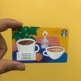 Starbucks card ของไทยไม่ขูดพิน ไม่มีเงินในบัตร