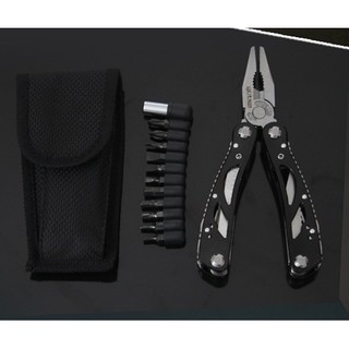 เครื่องมือ ชุดเครื่องมือเอนกประสงค์ 8 in 1 (multi-tool) สีดำ