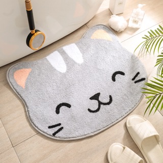 🔥พร้อมส่ง🔥พรมเช็ดเท้า หน้าแมวเหมียว 🐱 ขนาด 50*60ซม.