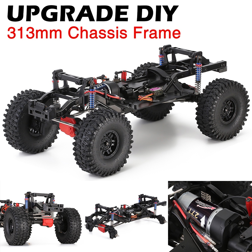 กรอบแชสซี RC พร้อม Differential Portal Axle สําหรับ Traxxas TRX-4 1/10 RC Crawler