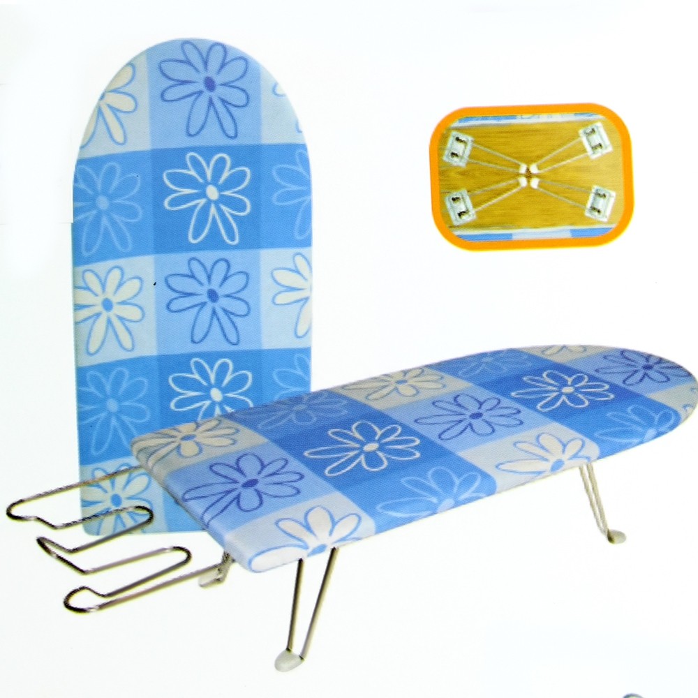 Telecorsa โต๊ะรีดผ้า หน้าใหญ่ ขาเหล็ก แข็งแรง ขนาด34x75x20CM.คละลาย รุ่น Sitting-ironing-board-08A-Psk2