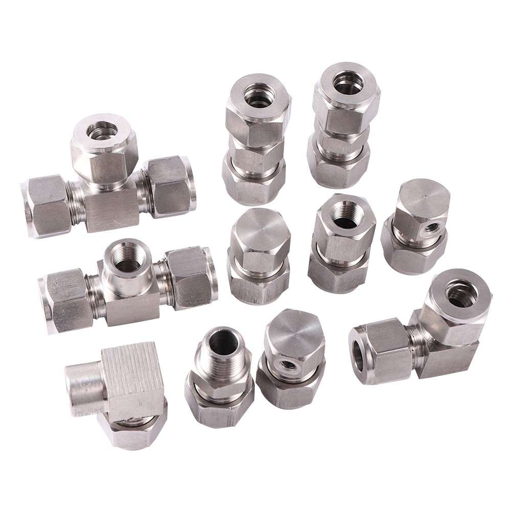3/8 "(9.52มม) ข้อต่อท่อ สแตนเลสตรงข้อศอก ที ปลั๊ก 3/16" ข้อต่อหัวฉีดเกลียวหญิง
