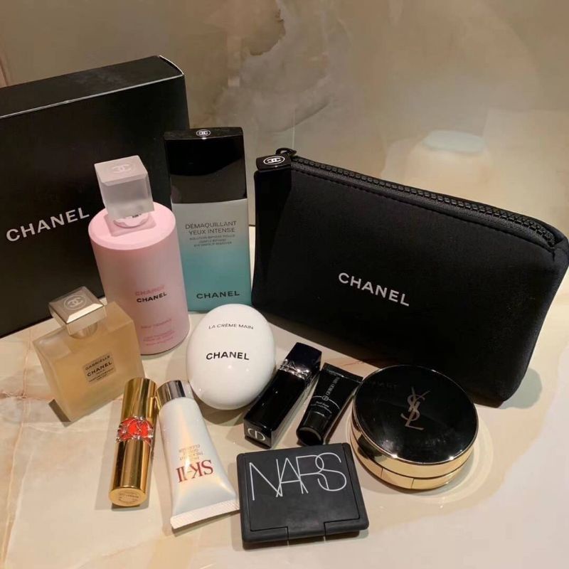 พร้อมส่ง🇹🇭ถูกที่สุด🔥กระเป๋า CHANEL 🖤เก็บเครื่องสำอางค์