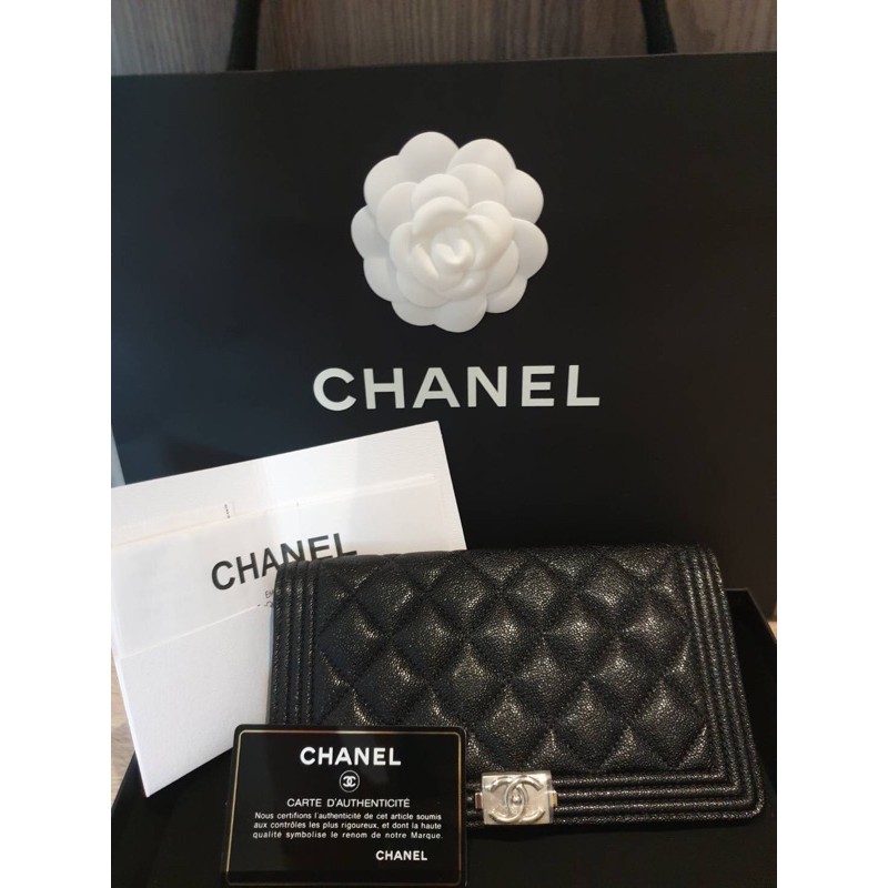 Chanel Boy Bi-Fold Wallet Cavia  Holo 29