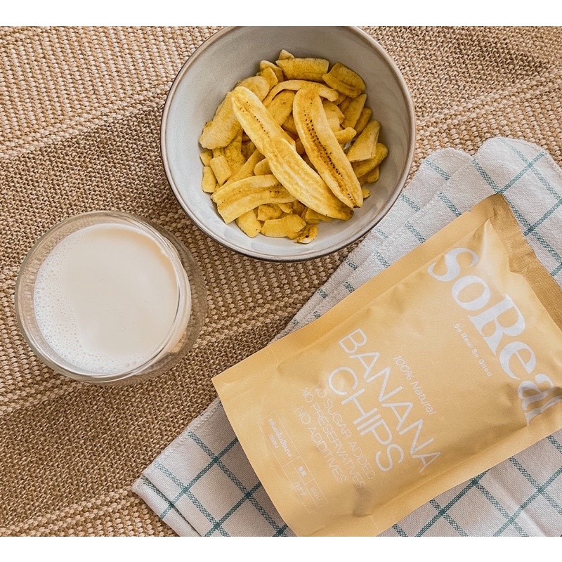 🔥ส่งฟรี🔥SoReal กล้วยอบกรอบ ไม่ทอด ไม่มีน้ำตาล อร่อยจากธรรมชาติ คุมหิว อิ่มท้อง แคลน้อย ไฟเบอร์สูง