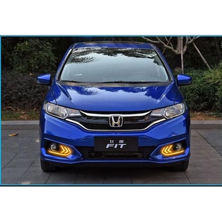 Mastersat HONDA JAZZ รุ่นปี 2017-18 ไฟ Led Day light +ไฟเลี้ยว ในกันชนหน้า ตรงรุ่น วัสดุ ABS กันน้ำประกัน 6 เดือน