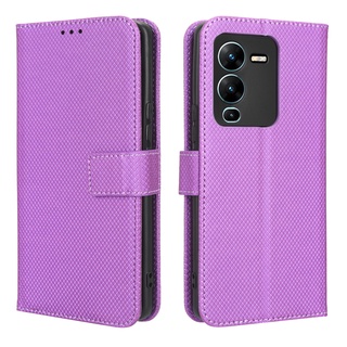 เคสโทรศัพท์หนัง PU ฝาพับ พร้อมช่องใส่บัตร สําหรับ VIVO V25 Pro V25Pro V 25