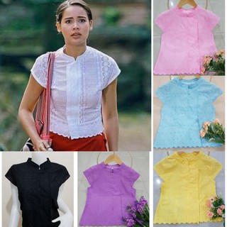 เสื้อกาสะลอง เสื้อลูกไม้ เสื้อลูกไม้ปักฉลุ เสื้อญาญ่า เสื้อพื้นเมือง