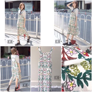 wonder flora chiffon dress