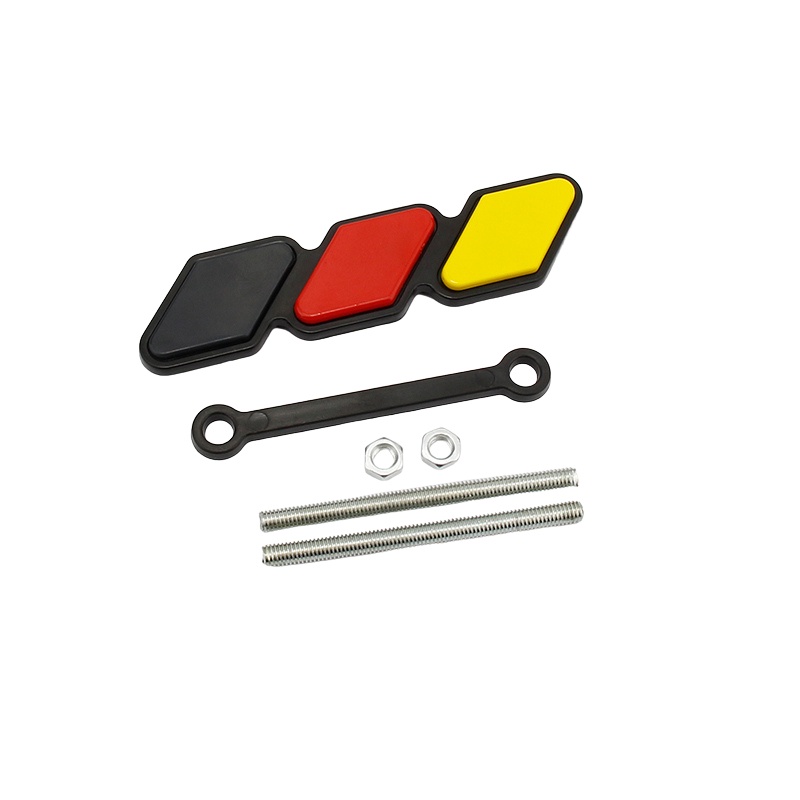 1 ✿ Abs TRD กระจังหน้ารถยนต์ สามสี ลายตราสัญลักษณ์ประจําชาติ ตาข่าย สล็อต กระจังหน้ารถยนต์ ตราอุปกรณ์ตกแต่ง สําหรับ Toyota Tacoma 4Runner Tundra - รูปที่ 4