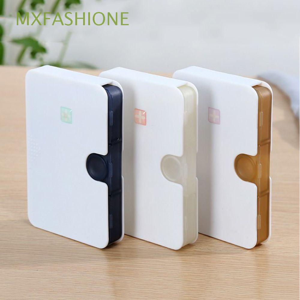 Mxfashione กล่องเก็บยา วิตามิน 6 ช่อง ขนาดเล็ก แบบพกพา สไตล์นอร์ดิก หลากสี