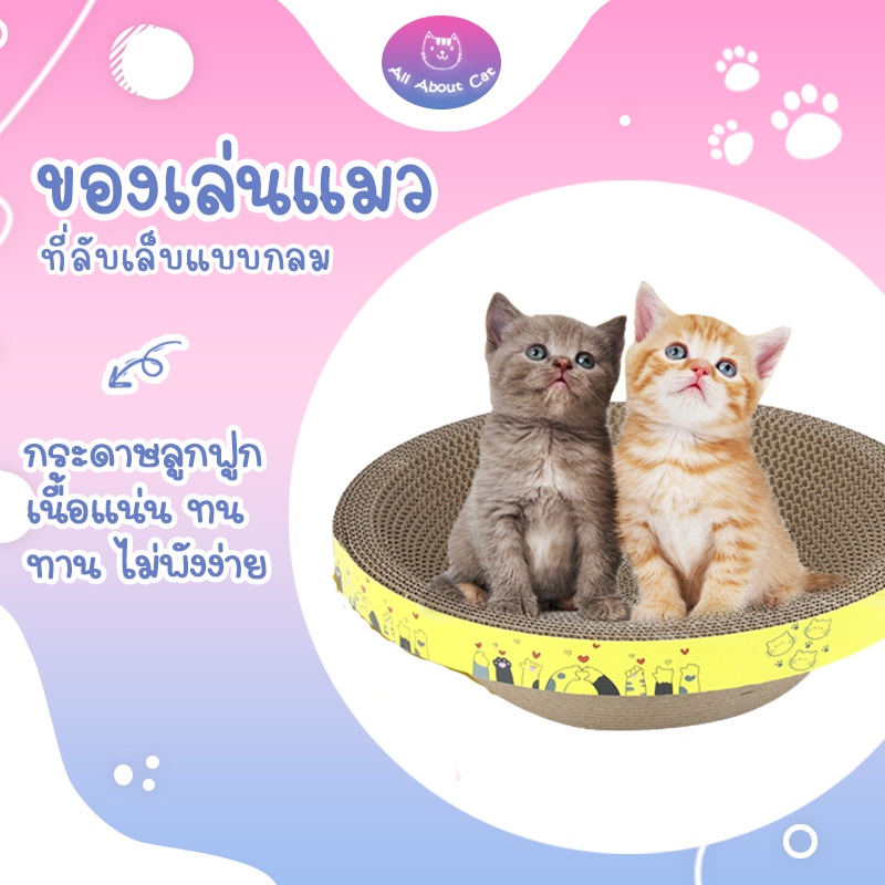 [ ABC cat ] [ ที่ลับเล็บ 003 วงกลม ] ที่ลับเล็บ ที่ลับเล็บน้องแมว ที่นอนสัตว์เลี้ยง แบบฝนเล็บแมว
