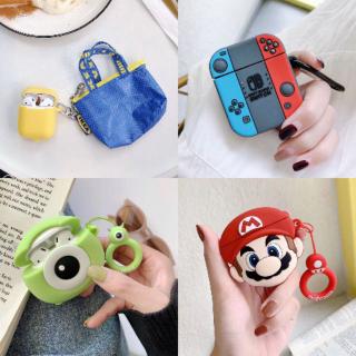 Airpod Case Shockproof Silicone Cute Casing Suitable for Airpods | i12 | Inpods 12 | Inpod - Pokemon Mario Nintendo Ikea