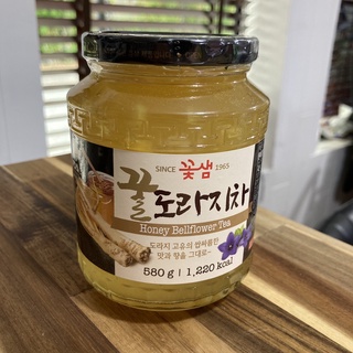 kkoh shaem honey bellflower tea (580g) ชาโสมเกาหลี น้ำผึ้ง 꽃샘 도라지 차